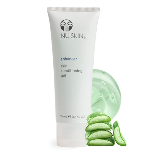 Nu Skin Enhancer Skin Conditioning Gel  Aloe VeraInfused Soothing Formula for Ultimate Skin Comfort Hydration and Versatility in Skincare Routines  Lightweight Moisturizer  34 Fl Oz  1 Pack